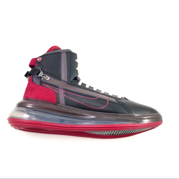 Nike Air Max 720 Saturn Black Team Red Shoes Sz 11 - Picture 6 of 8
